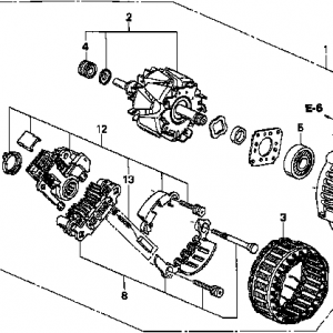 Honda Civic EK9 A.C.GENERATOR ASSY. (AHGA24)(MITSUBISHI) (31100-P2E-A01)