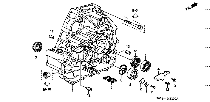 Honda Civic EK9 PLATE, NEEDLE SET (21101-PS1-000)
