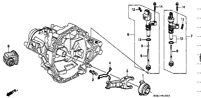 Honda Civic EK9 BOOT, RELEASE FORK (22841-P20-000)