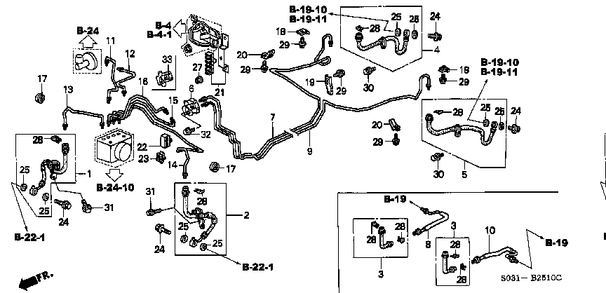 Honda Civic EK9 VALVE ASSY., PROPORTIONING (46210-S04-801)