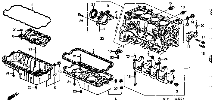 Honda Civic EK9 BRACKET , ENGINE MOUNTING (11910-P2A-000)