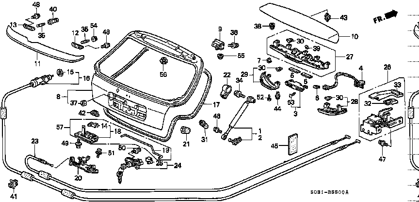 Honda Civic EK9 CORD COMP. (34273-S03-J01)