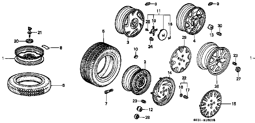Honda Civic EK9 WEIGHT, BALANCE (5G) (THOS. SALMON) (44726-SH0-A01)