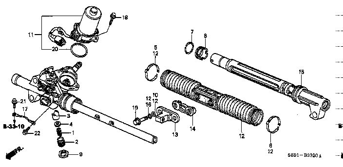 Honda Civic EP3 BAND A, BELLOWS (53449-S5A-J01)