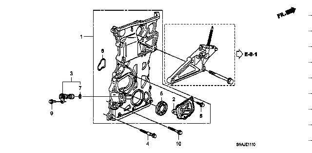 Honda Civic FD2 SENSOR ASSY., CRANK (37500-PNB-003)