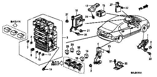 Honda Civic FD2 CONTROL UNIT, AOUT LEVELING ELECTRONIC (33137-SNB-901)