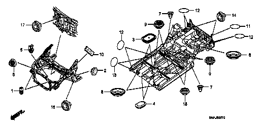 Honda Civic FD2 BOOT, FLOOR (91608-S5A-003)