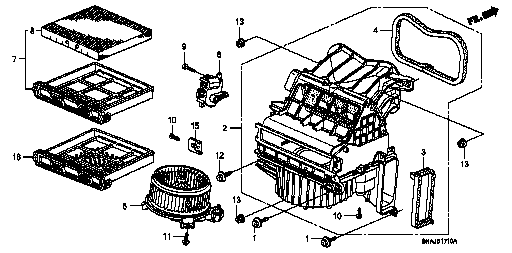 Honda Civic FD2 ELEMENT, FILTER (80292-SFY-003)