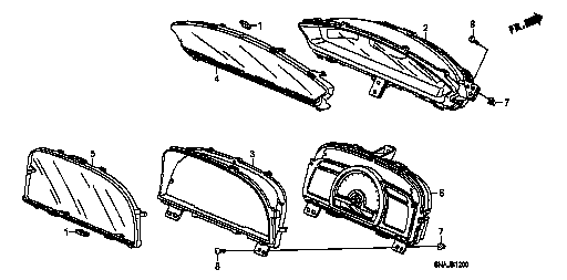 Honda Civic FD2 LENS COMP. (78159-SNA-A01)
