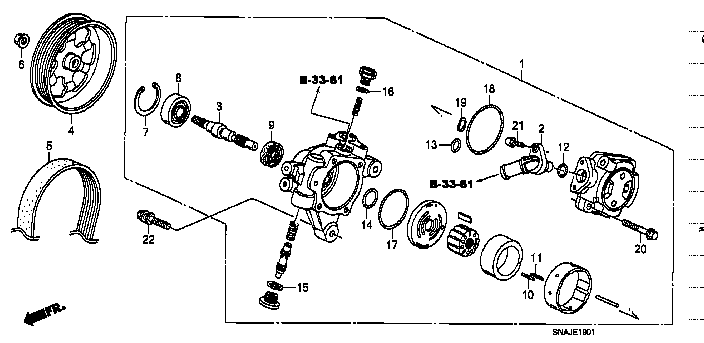Honda Civic FD2 BEARING, RADIAL BALL 17X40X12 (91048-P2A-003)
