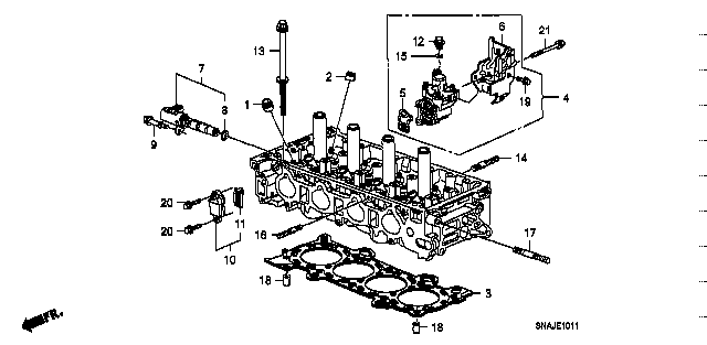 Honda Civic FD2 BOLT, STUD 8X40 (92900-080-400B)