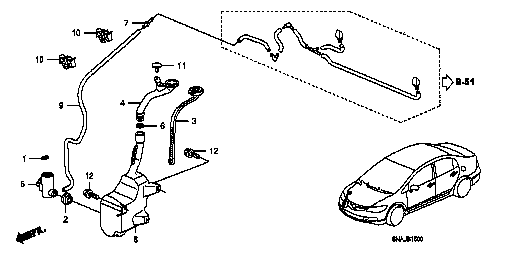 Honda Civic FD2 PACKING (76809-S9A-003)