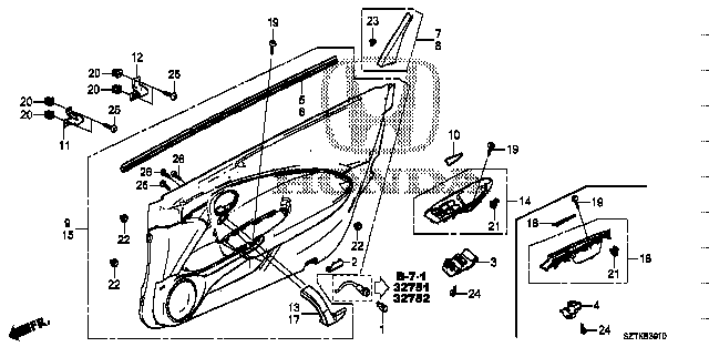 Honda Cr-z ZF2 BASE,LED WEDGE (13.5V 0.6W) (34295-SZT-J01)