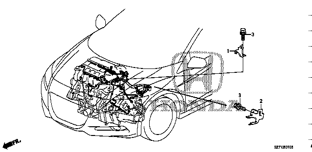 Honda Cr-z ZF2 STAY, DAMPER HOUSING (32750-RTW-J70)