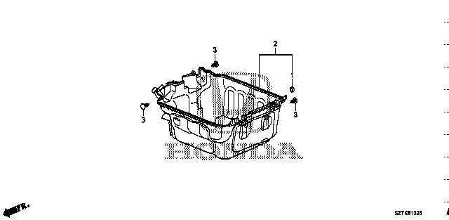 Honda Cr-z ZF2 CUSHION, IPU CASE (1B836-R8K-300)