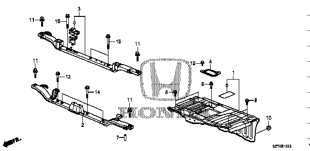 Honda Cr-z ZF2 BOLT WASHER, TORX 6X20 (90062-RTW-000)