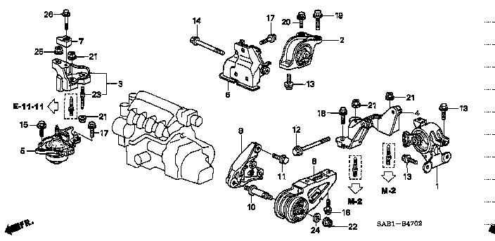 Honda Fit GD3 BOLT WASHER 10X25 (90166-SAA-000)