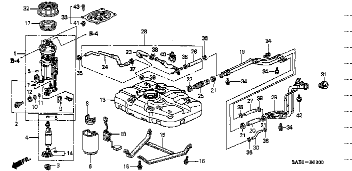 Honda Fit GD3 BAND, FUEL TANK MOUNTING (17520-SAA-000)