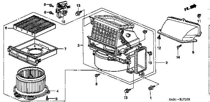 Honda Fit GD3 LID, BLOWER (80292-SAA-003)