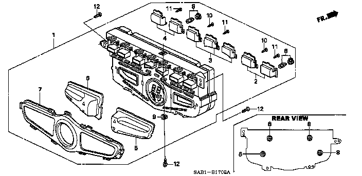 Honda Fit GD3 GARNISH *NH600L* (79611-SAA-J01ZA)