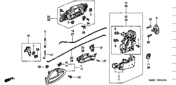 Honda Fit GD3 ACTUATOR ASSY.,DOOR LOCK (72115-S6A-J01)