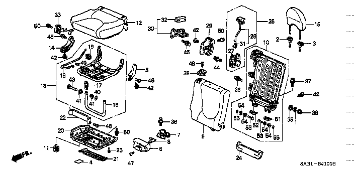 Honda Fit GD3 COVER,R. REAR SEAT RECLINING *NH167L* (82138-SAA-003ZA)