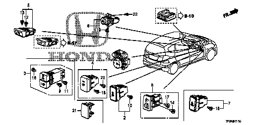 Honda Fit GE8 BLUB COMP.A (14V 80MA) (35850-TM0-T01)
