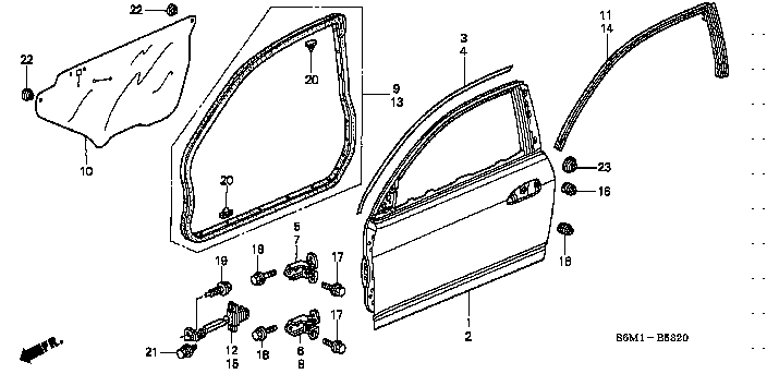 Honda Integra DC5 BOLT, FLANGE 8X24.5(10.5MM) (90102-S3N-003)