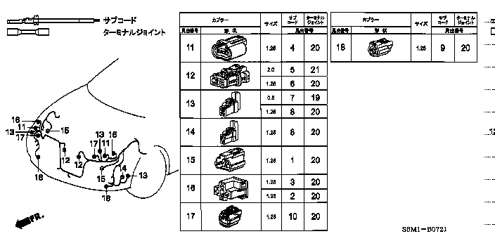Honda Integra DC5 SUB CODE (RED)(1.25) (10 PIECES SET) (04320-SP0-N00)