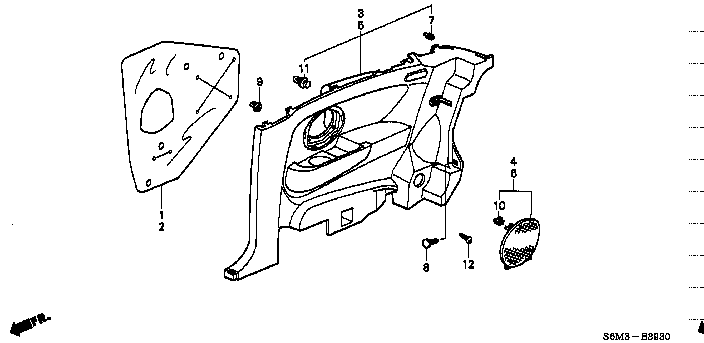 Honda Integra DC5 SCREW WASHER 4X16 (90105-SA7-000)