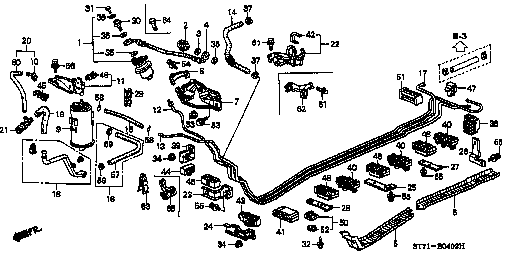 Honda Integra DC2 BRACKET, CANISTER (17358-ST7-J31)