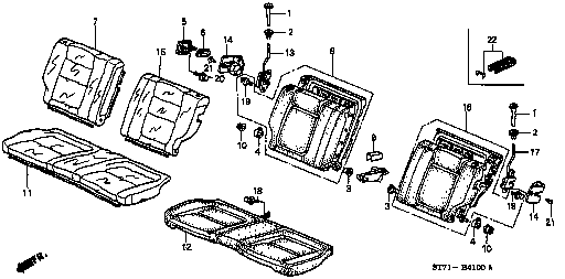 Honda Integra DC2 C CLIP SET, TRIM FASTENER (30 PIECES SET) (04810-SB3-000)