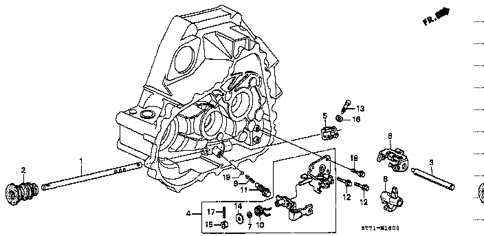Honda Integra DC2 SHIM A, SELECT ARM 10.1X16X0.8 (24435-689-000)