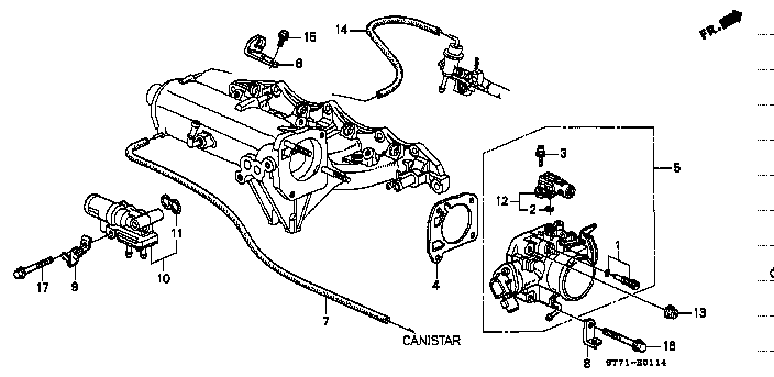 Honda Integra DC2 BOLT, FLANGE 8X40 (95701-080-4008)