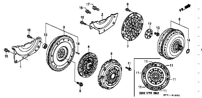 Honda Integra DC2 CONVERTER ASSY., TORQUE (REUSABLE PARTS) (06260-P6T-505)