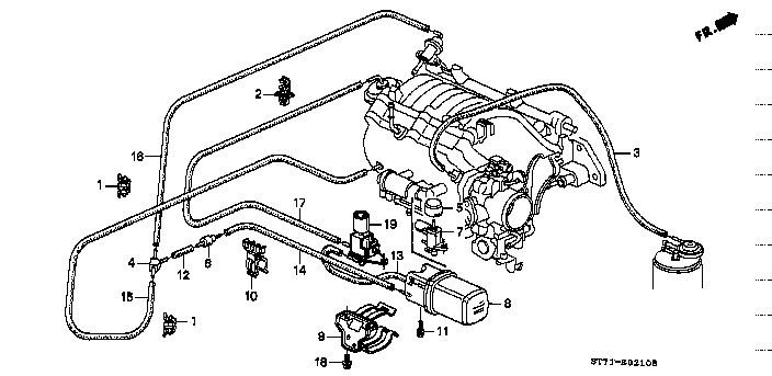 Honda Integra DC2 BRACKET COMP., VACUUM TANK (36362-P72-000)