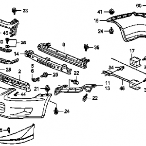 Honda S2000 AP1 ABSORBER , FRONT BUMPER (71170-S2A-000)