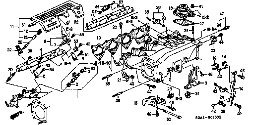 Honda S2000 AP1 BRACKET, STARTER CABLE (32413-S2A-000)