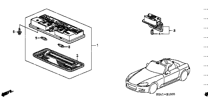 Honda S2000 AP1 LENS (34251-SL4-003)