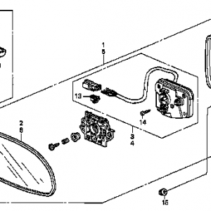 Honda S2000 AP1 ACTUATOR SET,L. (76215-S2A-003)