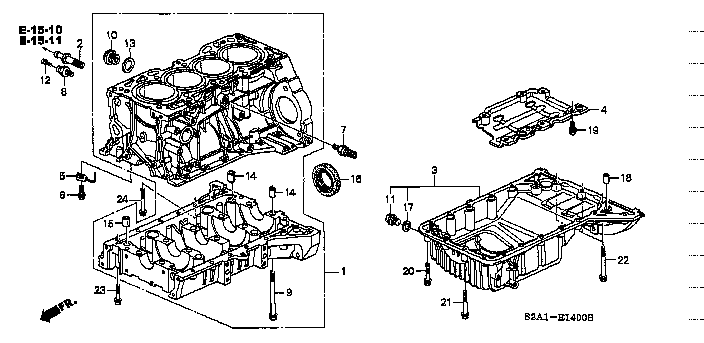 Honda S2000 AP1 BOLT, FLANGE 8X40 (95701-080-4008)