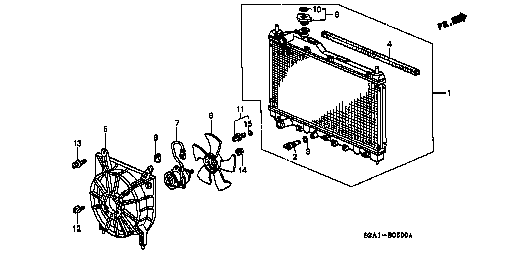 Honda S2000 AP1 LABEL, RADIATOR CAP (19046-RAA-A00)
