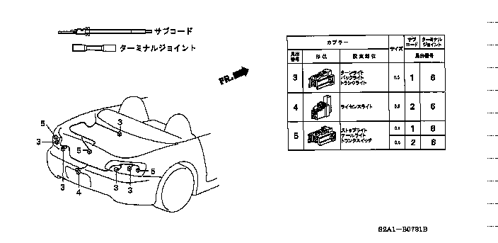 Honda S2000 AP1 COUPLER (2P 090F)(5 PIECES SET) (04321-SH2-307)