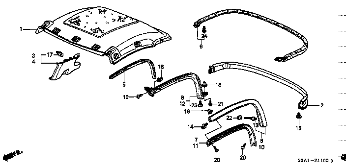 Honda S2000 AP1 SCREW, TAPPING 4X10 (93903-442-G0)