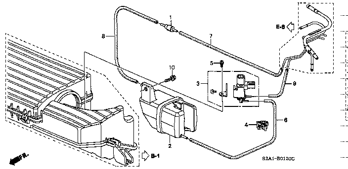Honda S2000 AP1 TANK COMP., VACUUM (36351-P45-003)
