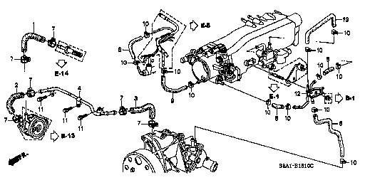 Honda S2000 AP1 PIPE COMP., OIL COOLER (19426-PCX-000)