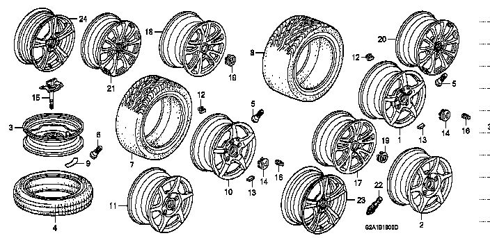 Honda S2000 AP1 WEIGHT, BALANCE (40G)(TOHO) (44724-SEA-N01)