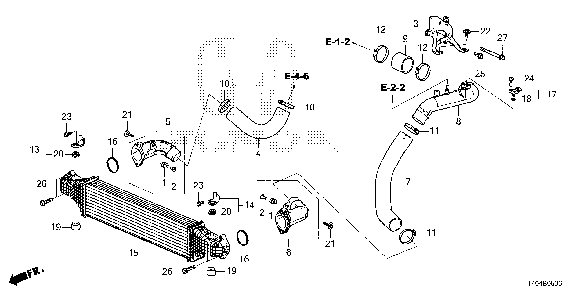 Honda Civic FL5 BAND, AIR FLOW TUBE (D62) (17314-RBD-E01)