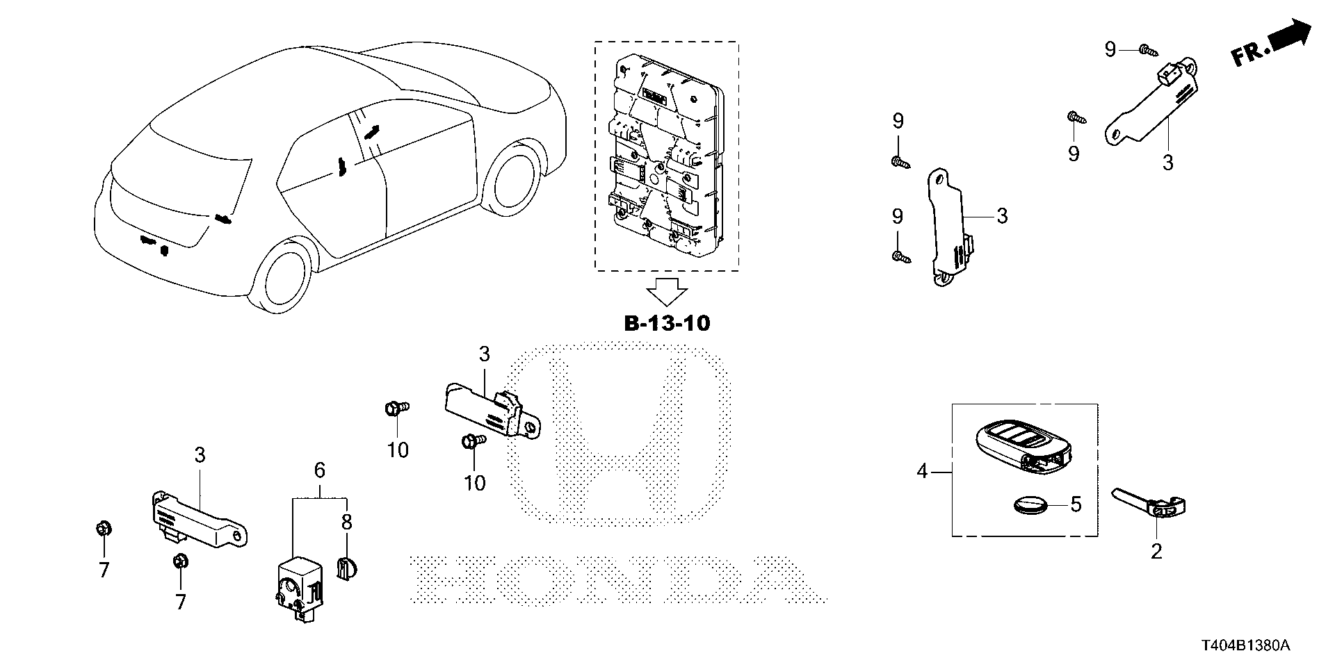 Honda Civic FL5 ANTENNA ASSY (38387-TZ5-A01)