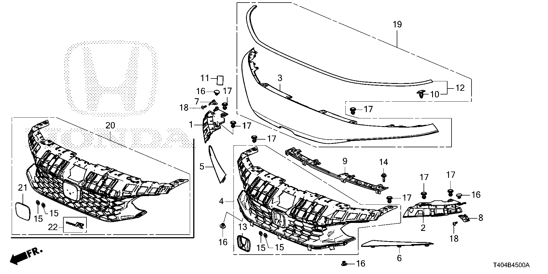 Honda Civic FL5 SPACER, R (71232-T20-A00)